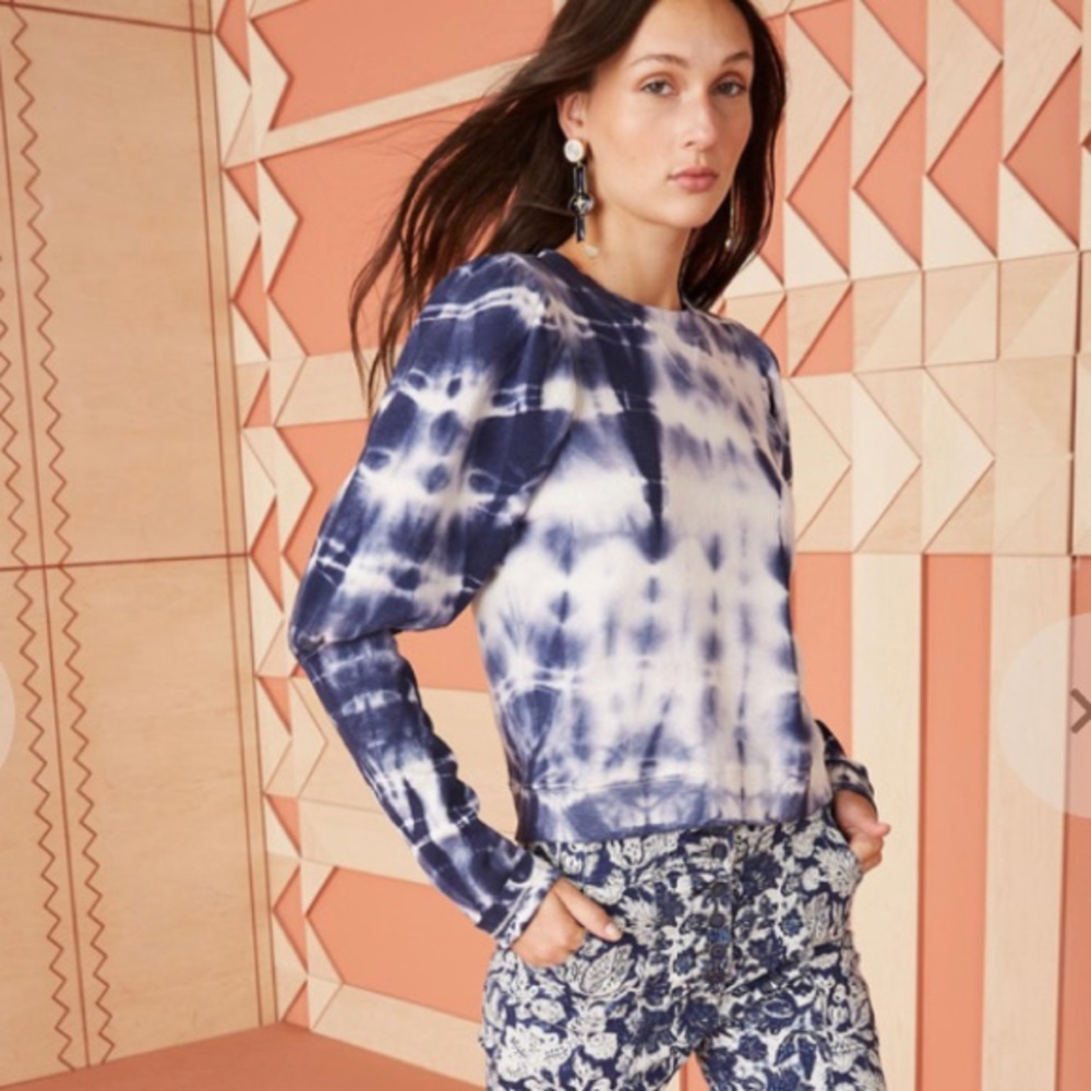 Ulla Johnson Tie Dye Crewneck Sweater Large